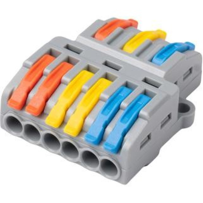 Клемма монтажная JAZZWAY 5073807 СМК PTC-3P 4236 BL/2 450В 32А 0,08-2,5(4,0)кв.мм