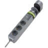 Удлинитель JAZZWAY ETD-03U-150-gy 5059559 3х1,5м на струбцине с заземлением с выкючателем 3 USB выхода (2А+1С) IP20 ПВС 3х1 (3х1,5)